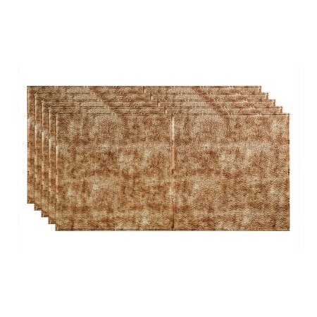 Acoustic Ceiling Products Fasade Border Fill - 48-3/8" x 24-3/8" PVC Glue Up Tile in Bermuda Bronze - PG5617 PG5617